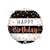 بالون عيد ميلاد كونفيتي 46 سم